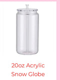 20oz Acrylic snow globe